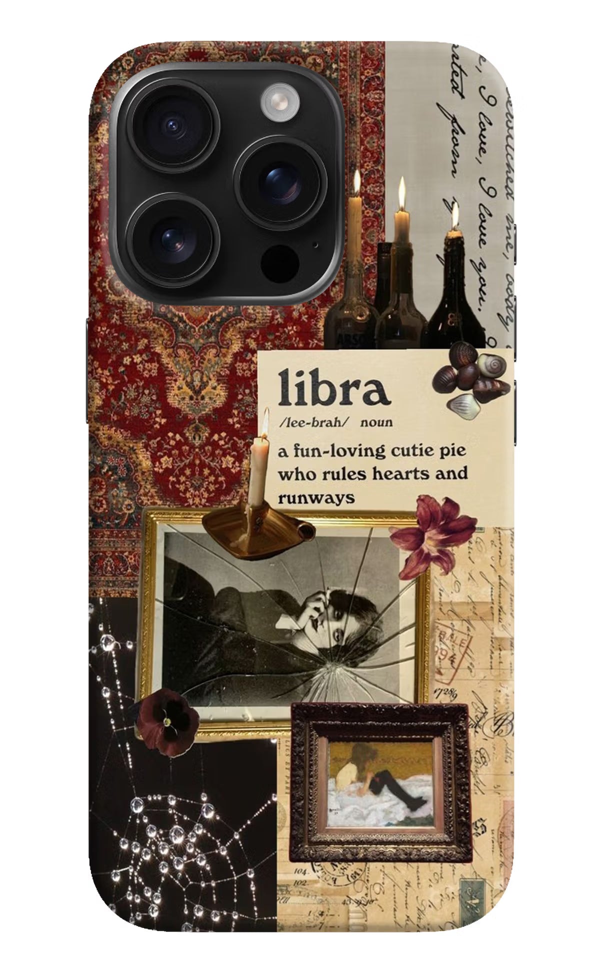 Libra Zodiac iPhone 16 Pro Max Hard Case Back Cover by Casekaro