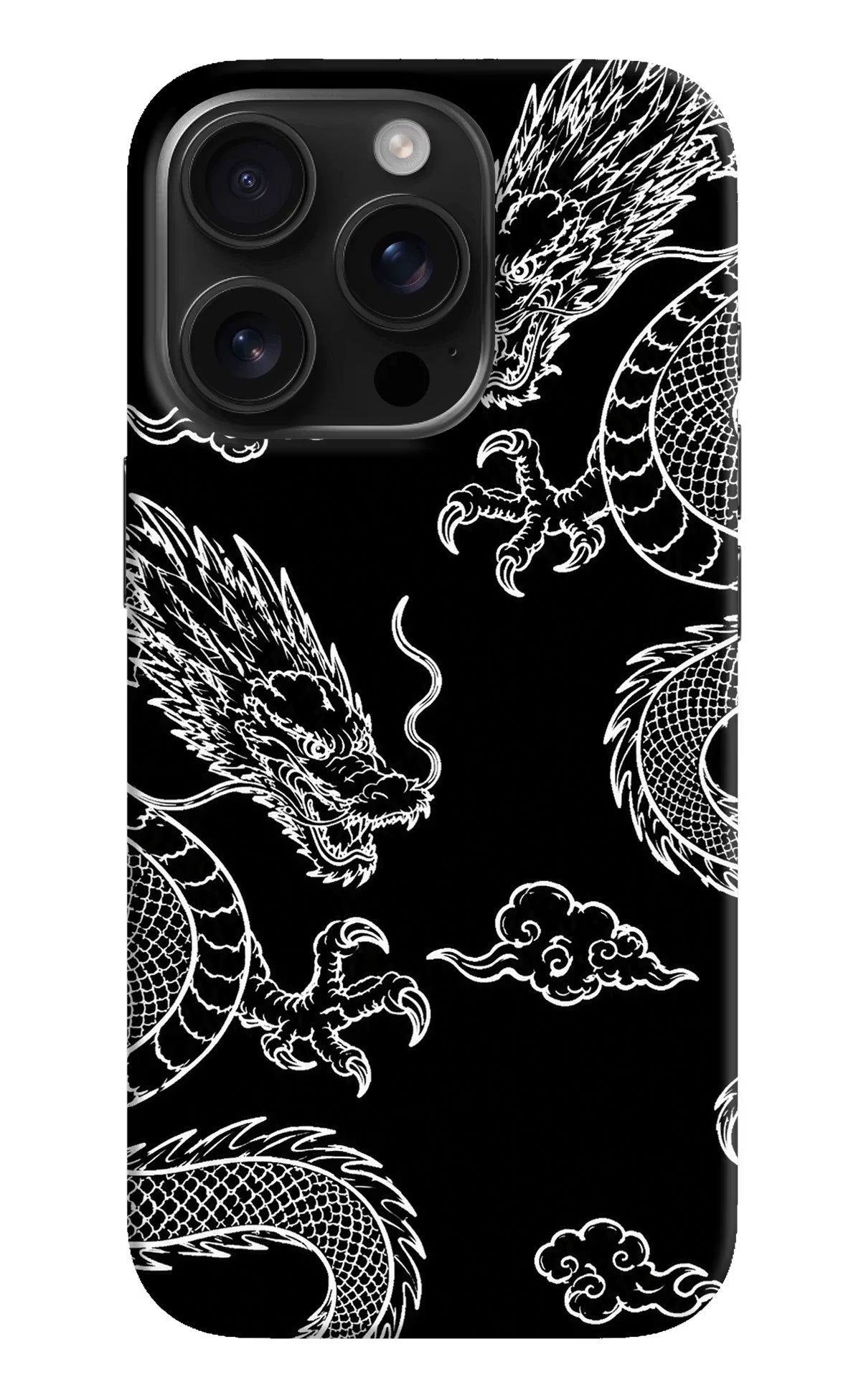 Twin Dragons iPhone 16 Pro Max Hard Case Back Cover by Casekaro