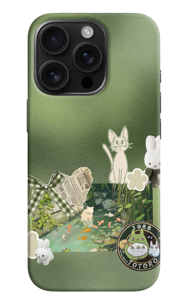 Aesthetic anime iPhone 16 Pro Max Hard Case Back Cover by Casekaro