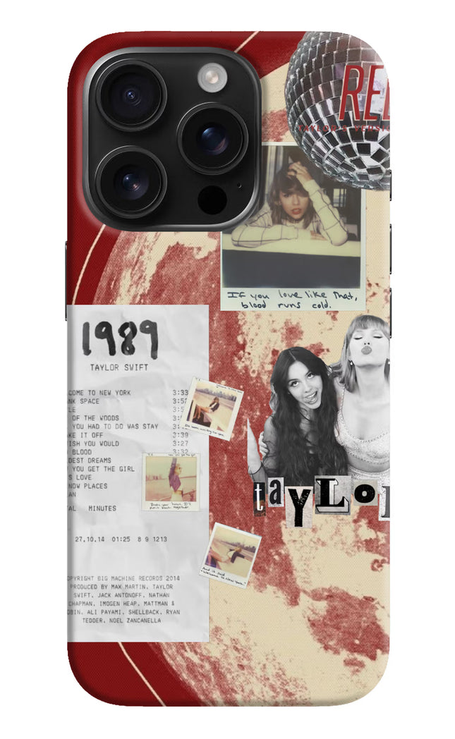 Taylor Swift iPhone 16 Pro Max Hard Case Back Cover by Casekaro
