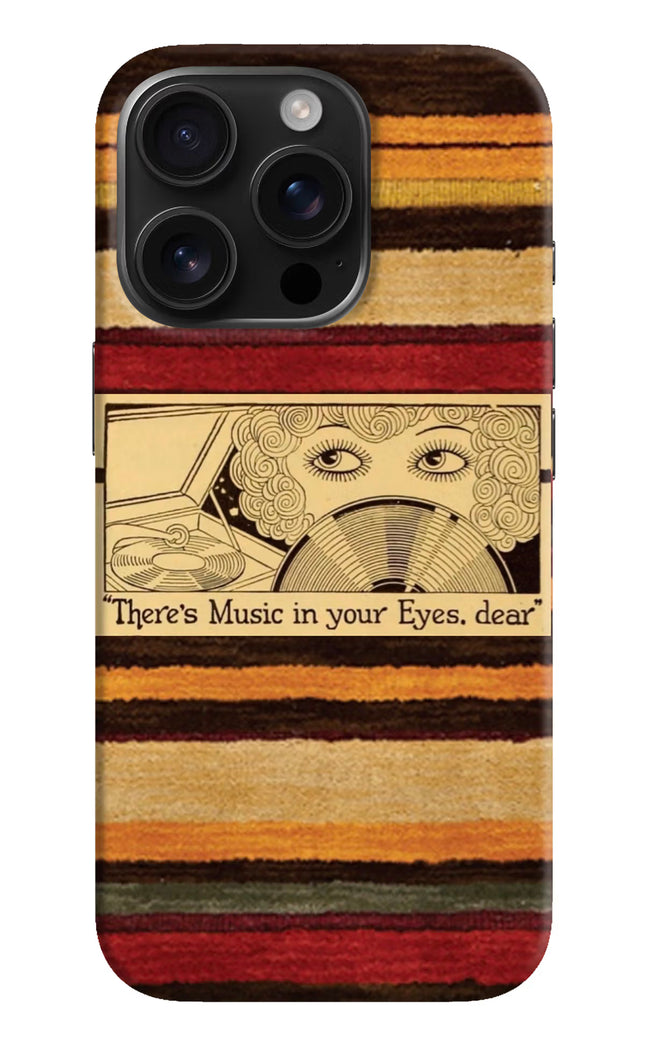 Vinyl Stripes iPhone 16 Pro Max Hard Case Back Cover by Casekaro