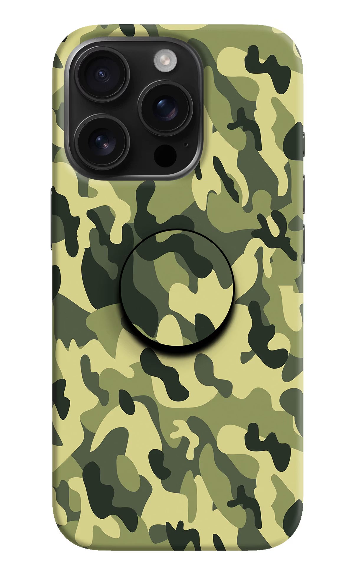 Camouflage iPhone 16 Pro Max Pop Case by Casekaro