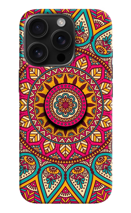 Mandala iPhone 16 Pro Max Pop Case by Casekaro