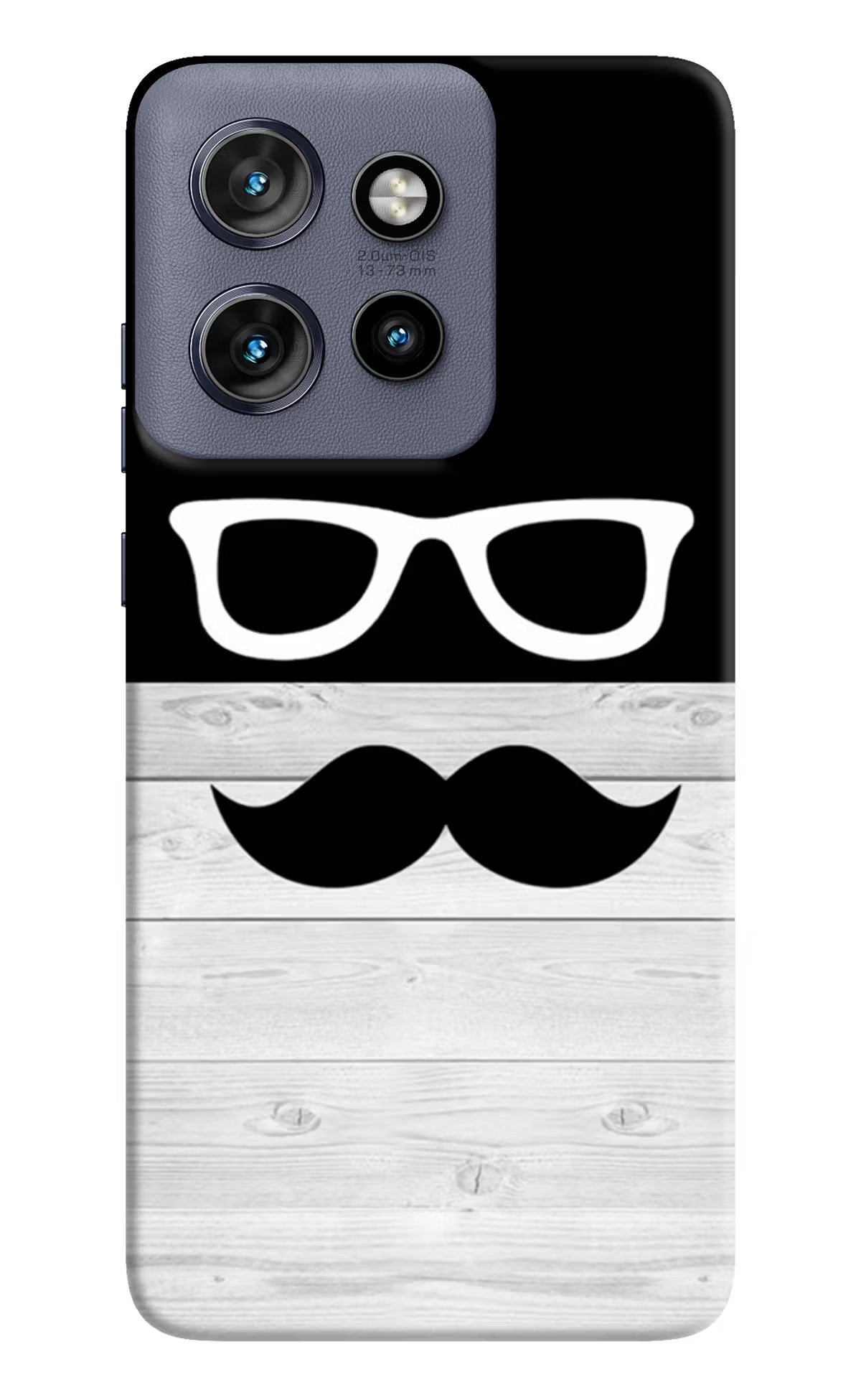 Mustache Moto Edge 50 Neo Hard Case Back Cover by Casekaro