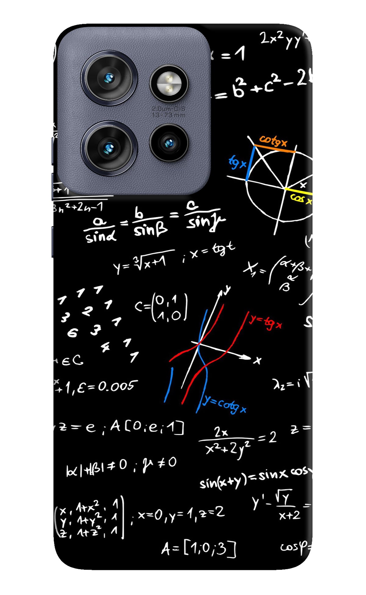 Mathematics Formula Moto Edge 50 Neo Back Cover