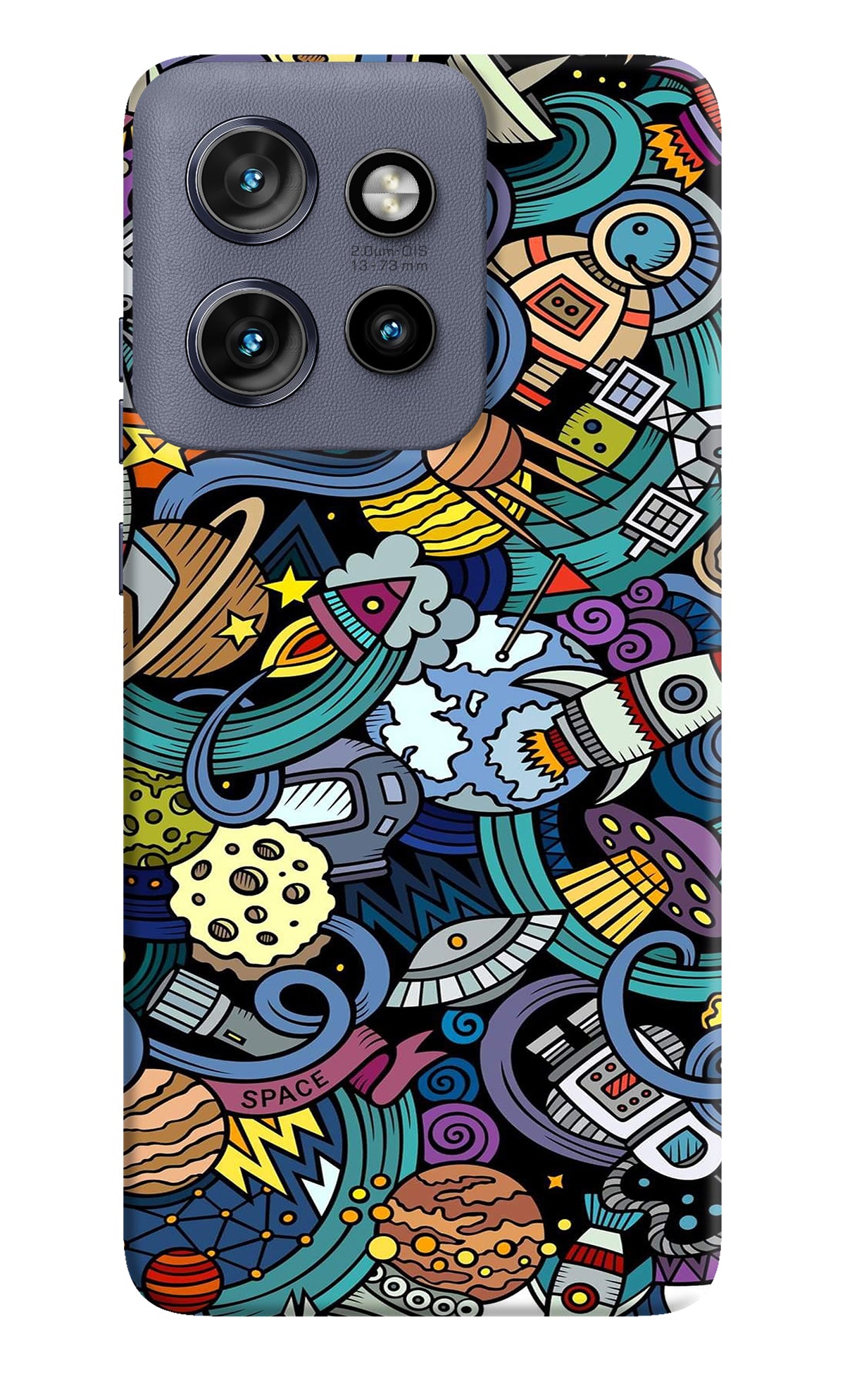 Space Abstract Moto Edge 50 Neo Back Cover