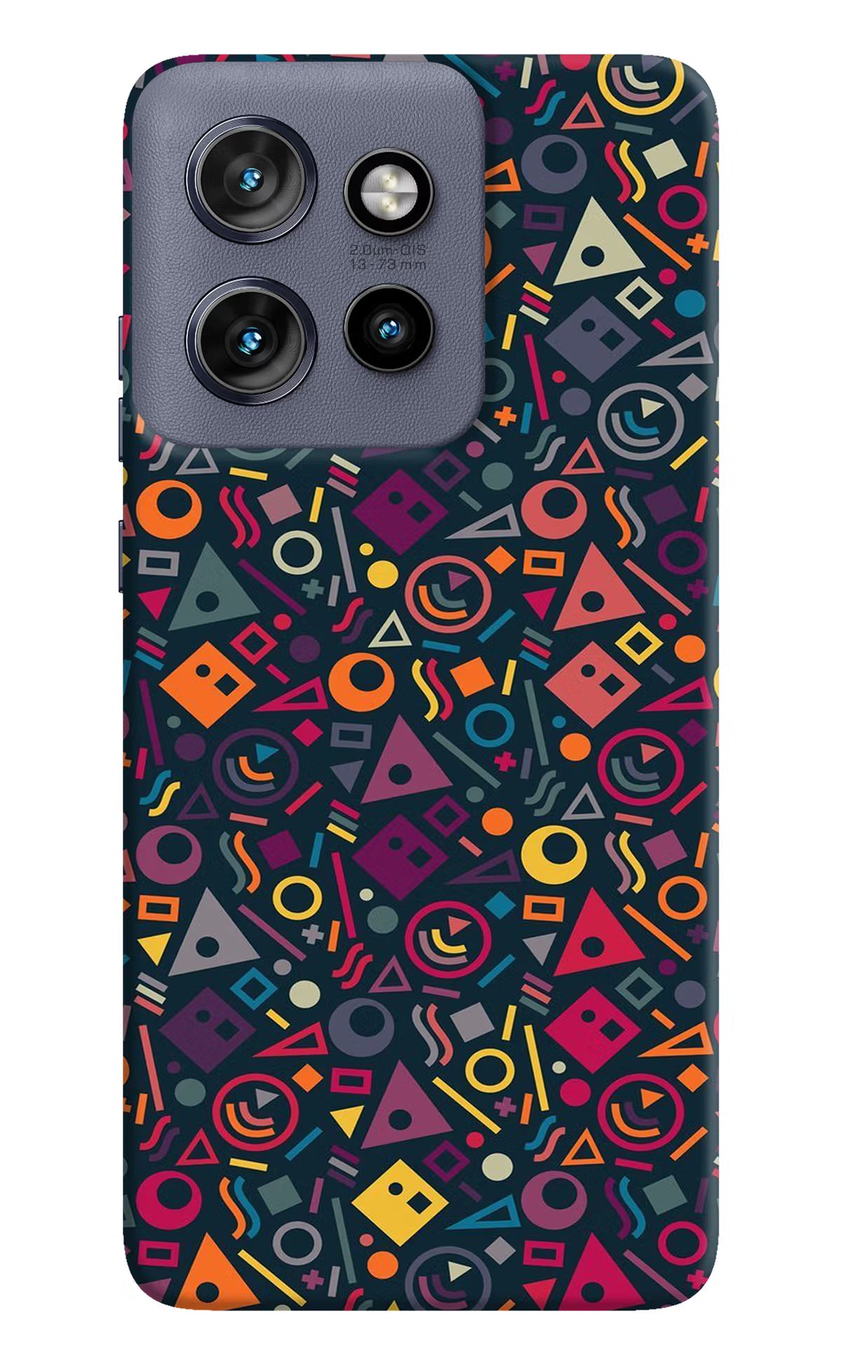Geometric Abstract Moto Edge 50 Neo Hard Case Back Cover by Casekaro