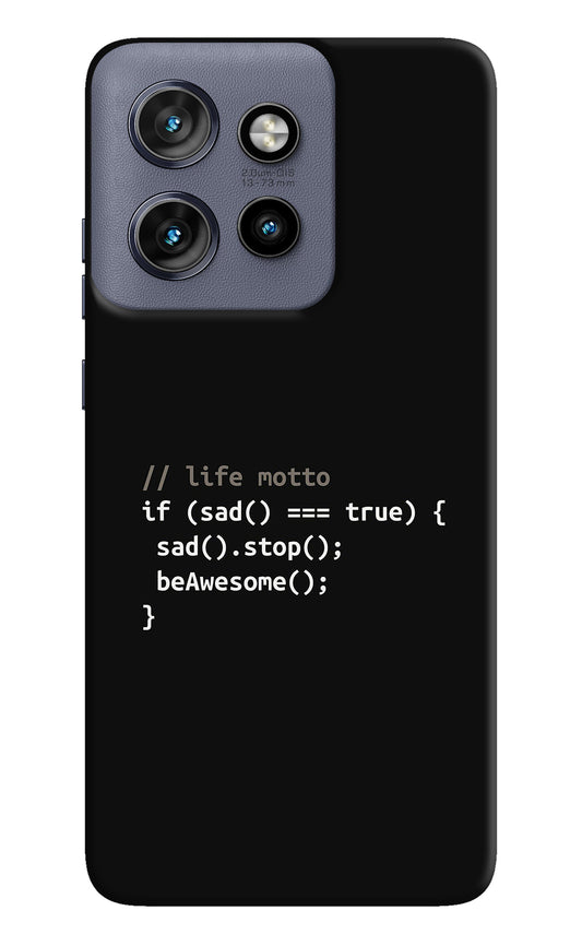 Life Motto Code Moto Edge 50 Neo Back Cover