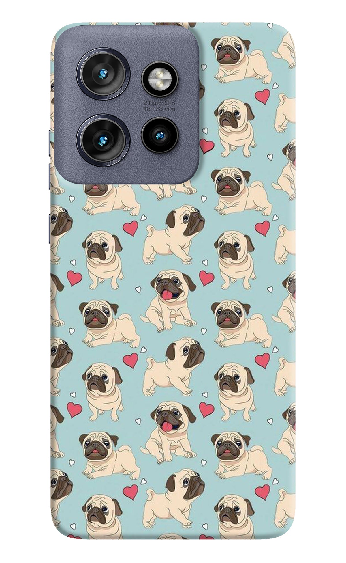 Pug Dog Moto Edge 50 Neo Back Cover