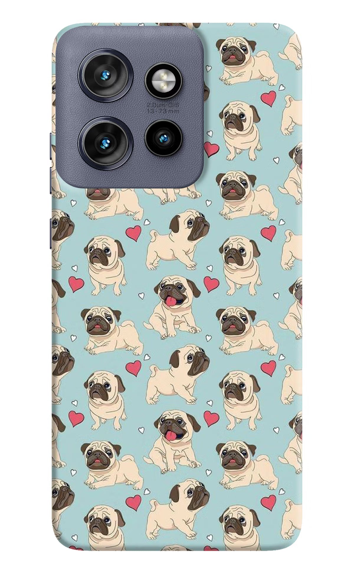 Pug Dog Moto Edge 50 Neo Hard Case Back Cover by Casekaro