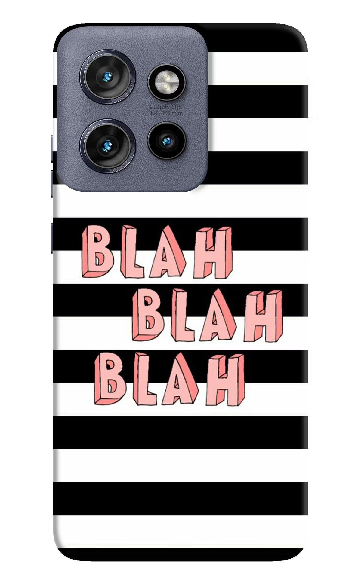 Blah Blah Blah Moto Edge 50 Neo Hard Case Back Cover by Casekaro