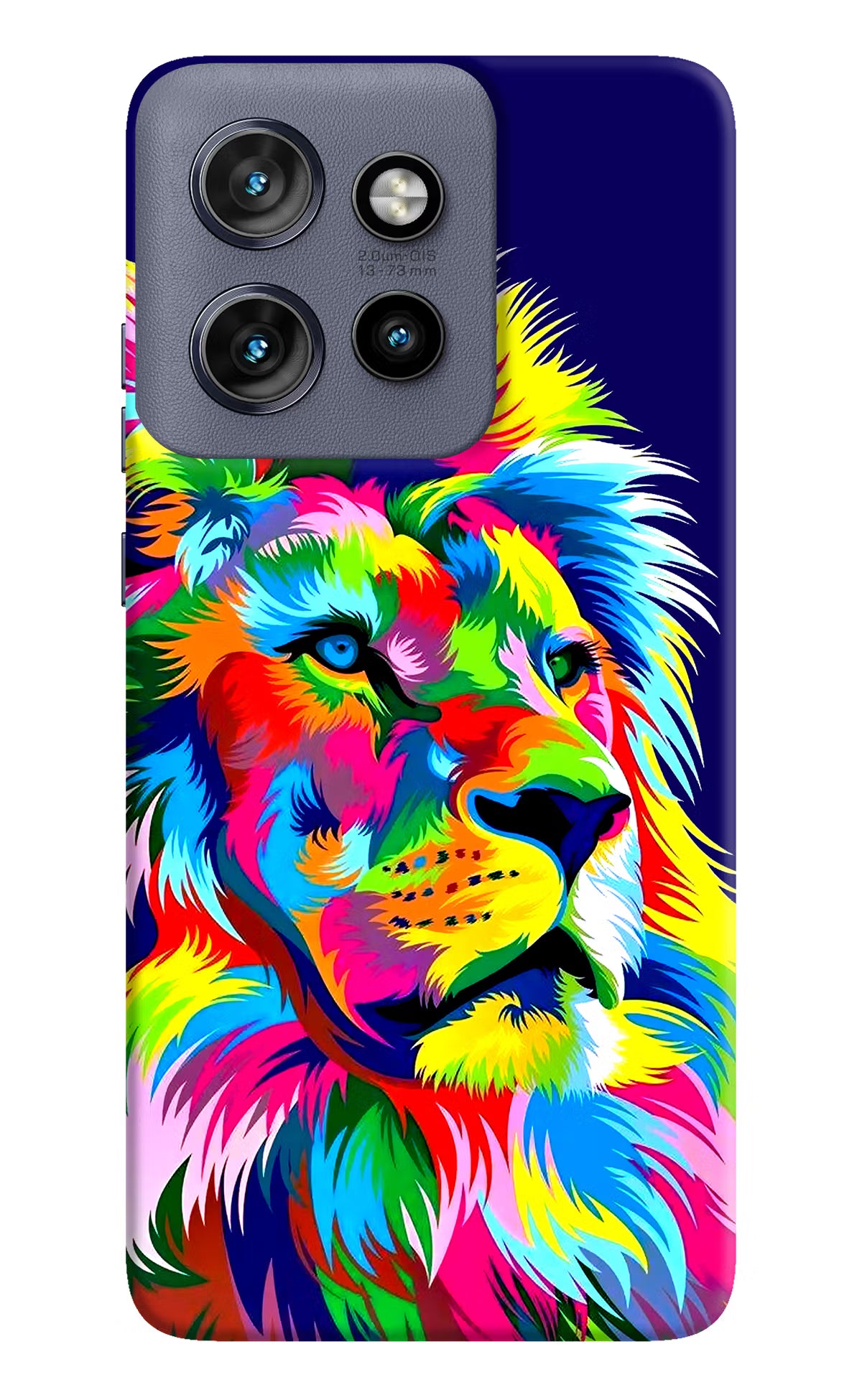 Vector Art Lion Moto Edge 50 Neo Hard Case Back Cover by Casekaro