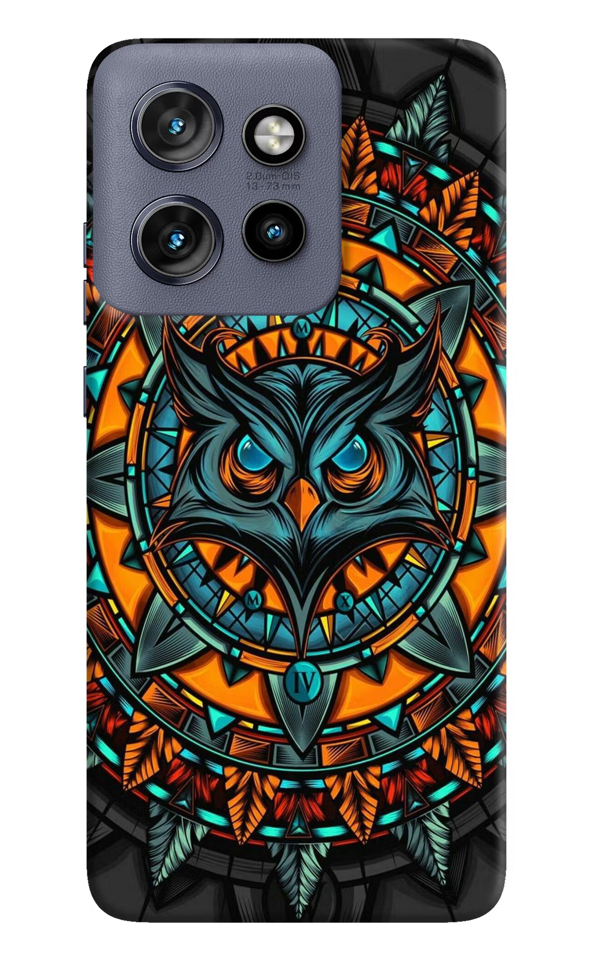 Angry Owl Art Moto Edge 50 Neo Hard Case Back Cover by Casekaro