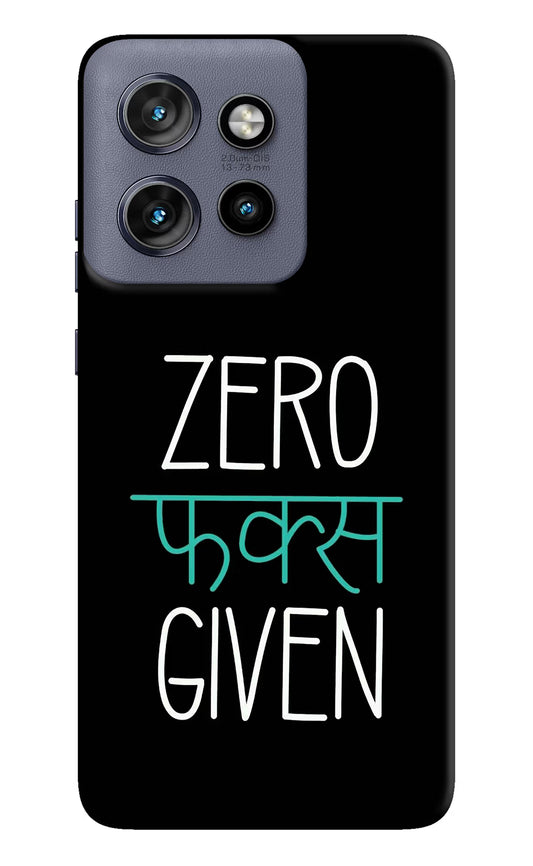 Zero Fucks Given Moto Edge 50 Neo Hard Case Back Cover by Casekaro