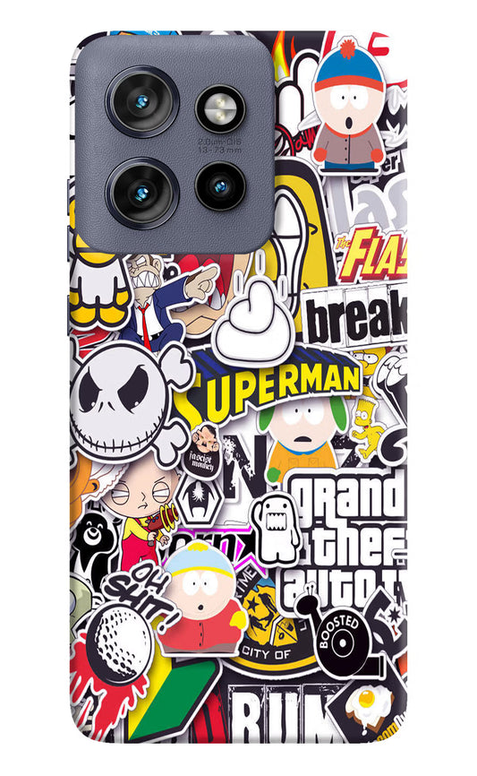 Sticker Bomb Moto Edge 50 Neo Hard Case Back Cover by Casekaro