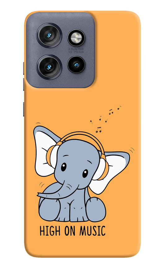 High On Music Moto Edge 50 Neo Hard Case Back Cover by Casekaro