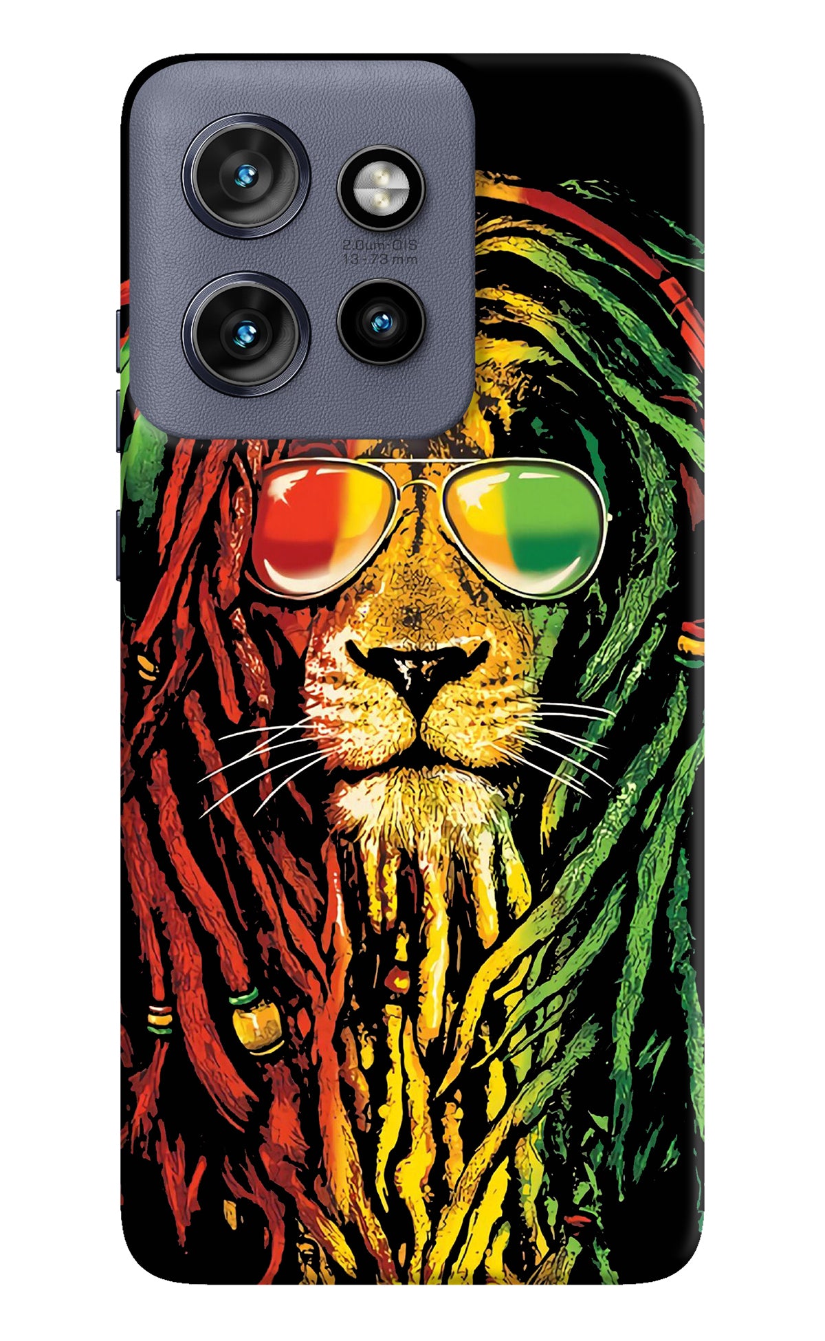 Rasta Lion Moto Edge 50 Neo Back Cover