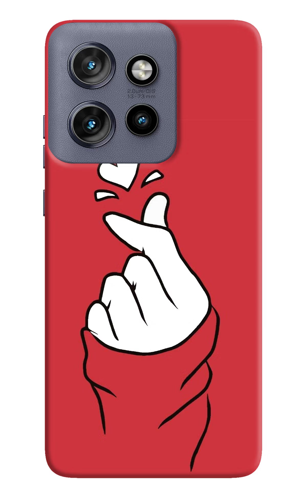 Korean Love Sign Moto Edge 50 Neo Hard Case Back Cover by Casekaro