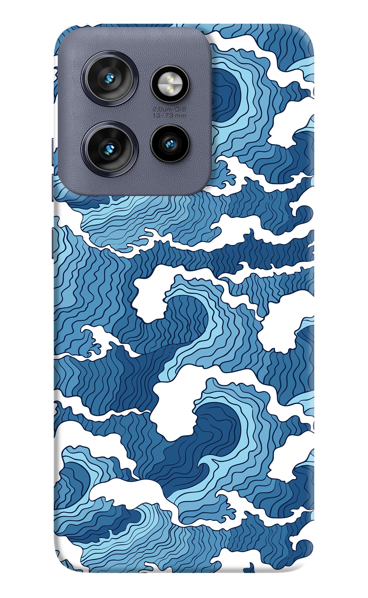 Blue Waves Moto Edge 50 Neo Back Cover