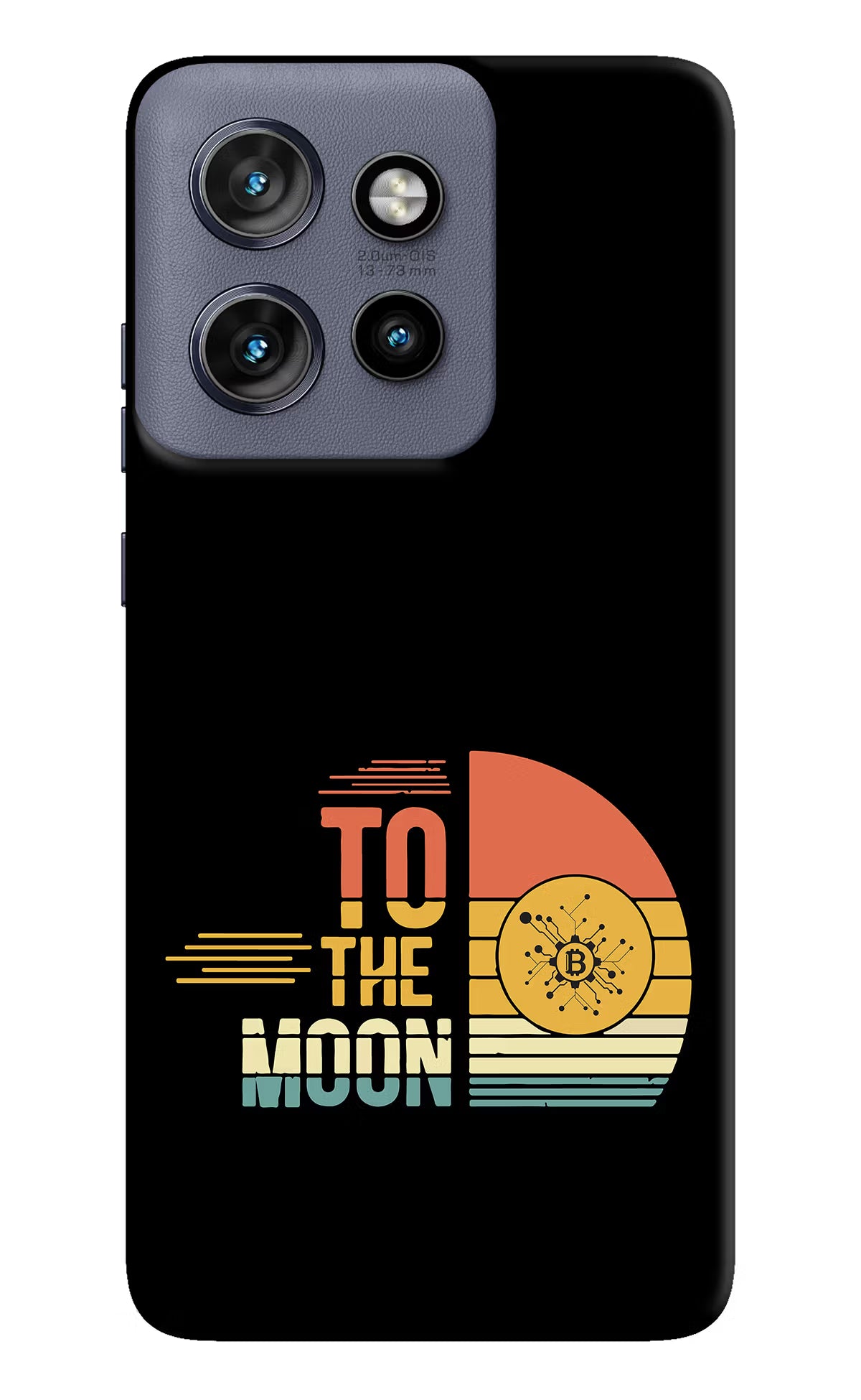 To the Moon Moto Edge 50 Neo Hard Case Back Cover by Casekaro