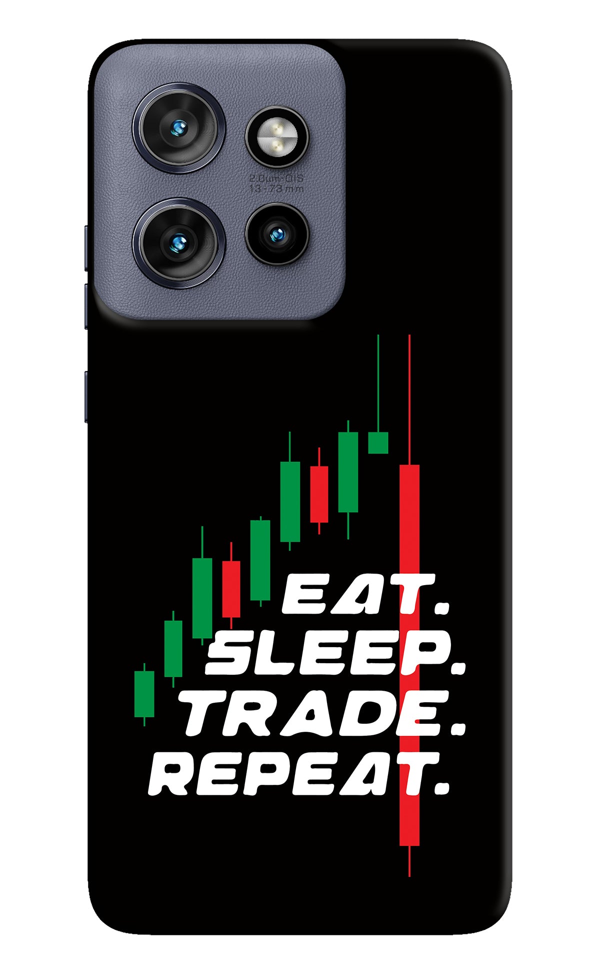 Eat Sleep Trade Repeat Moto Edge 50 Neo Back Cover