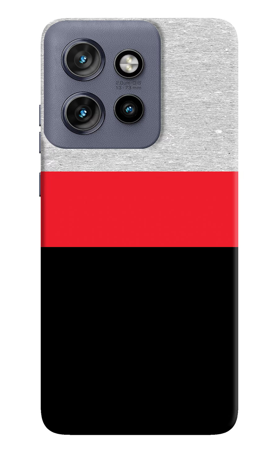 Tri Color Pattern Moto Edge 50 Neo Back Cover, Hard case