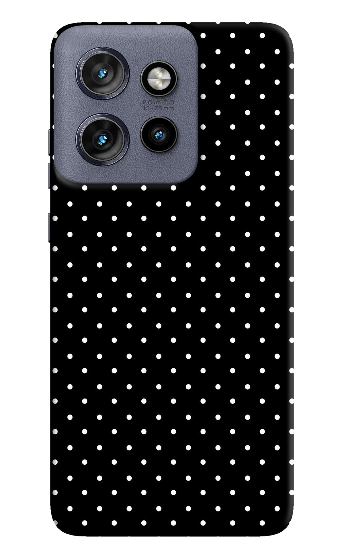 White Dots Moto Edge 50 Neo Back Cover