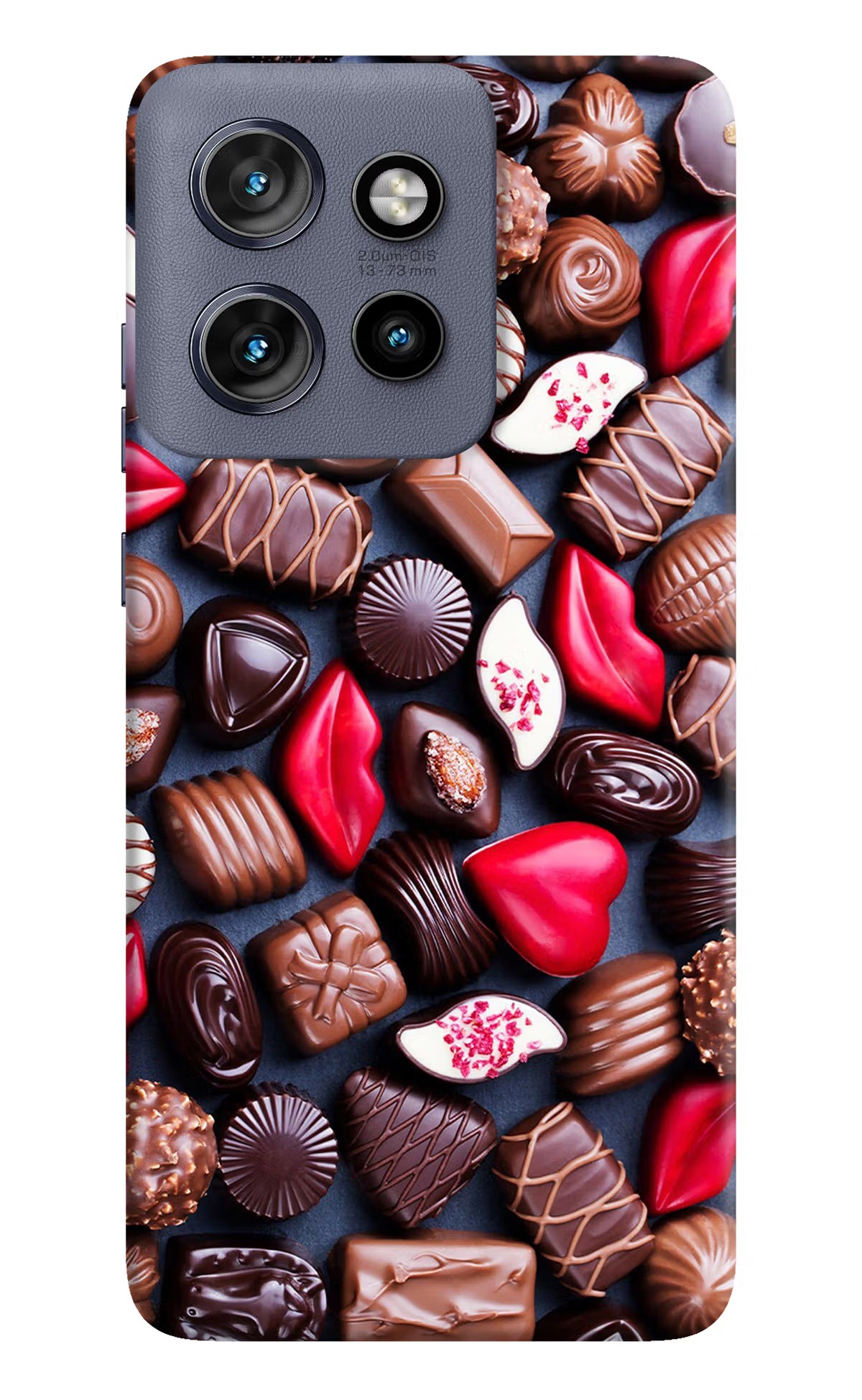 Chocolates Moto Edge 50 Neo Hard Case Back Cover by Casekaro