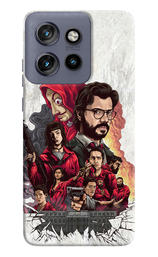 Money Heist Artwork Moto Edge 50 Neo Back Cover