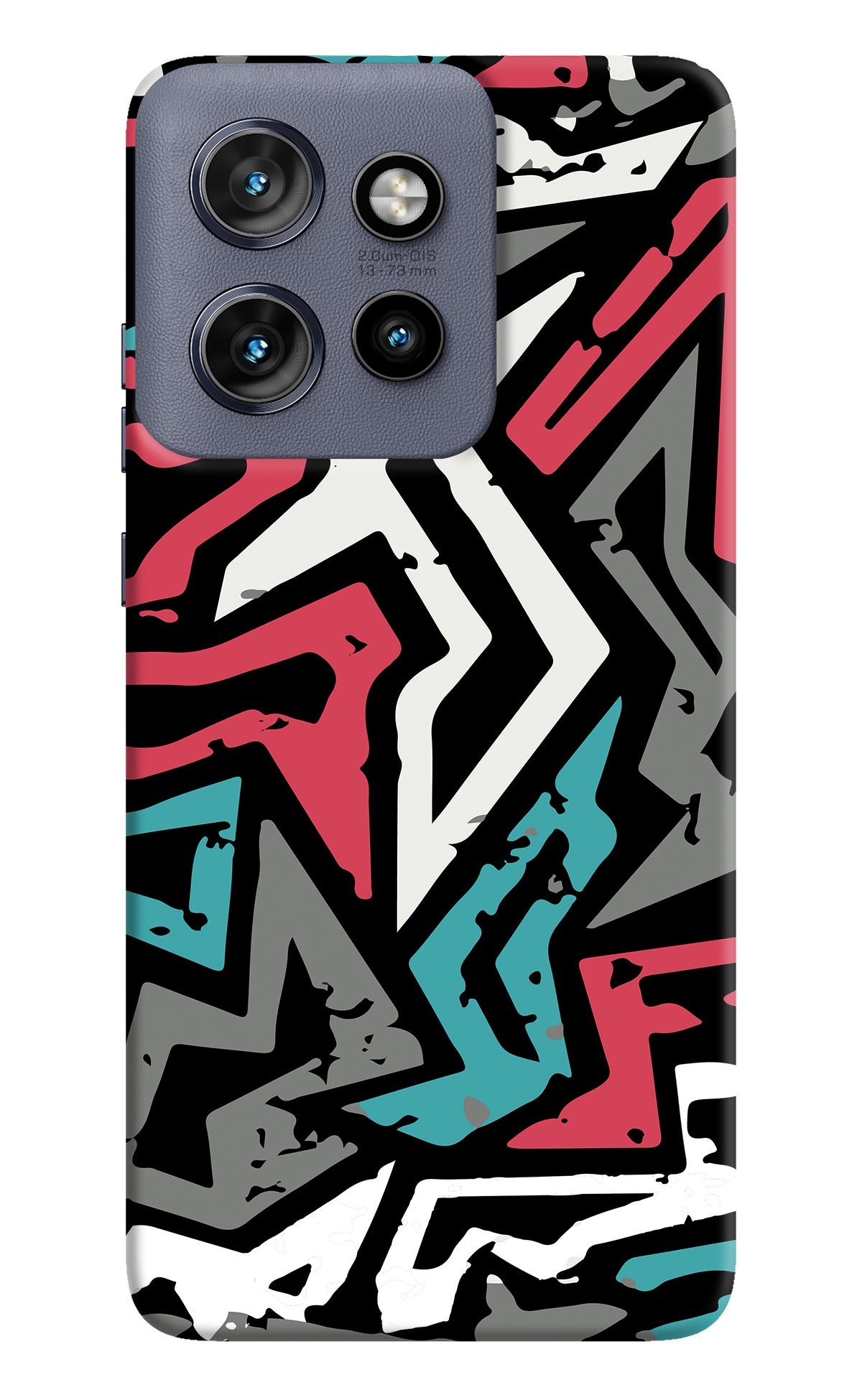 Geometric Graffiti Moto Edge 50 Neo Back Cover