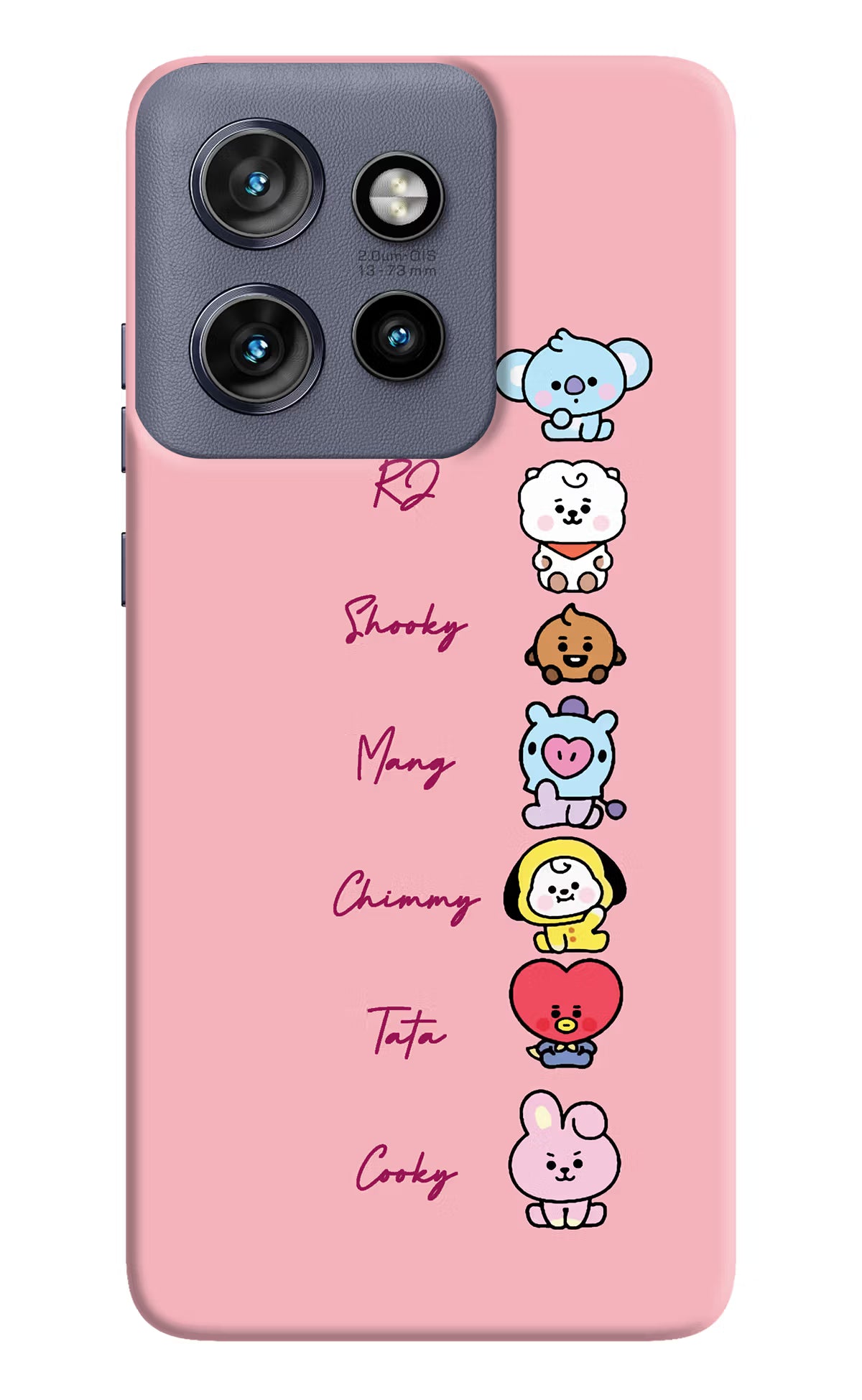 BTS names Moto Edge 50 Neo Hard Case Back Cover by Casekaro