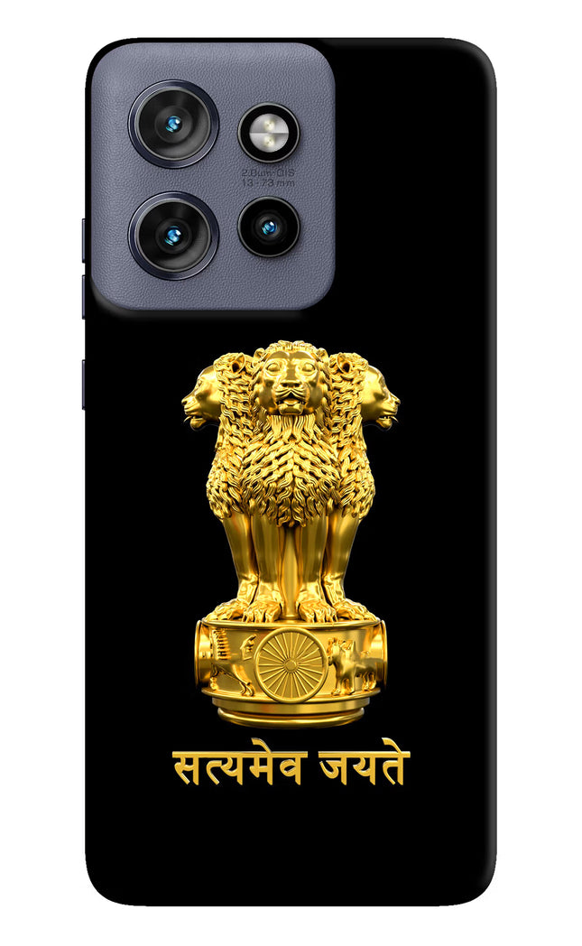 Satyamev Jayate Golden Moto Edge 50 Neo Hard Case Back Cover by Casekaro