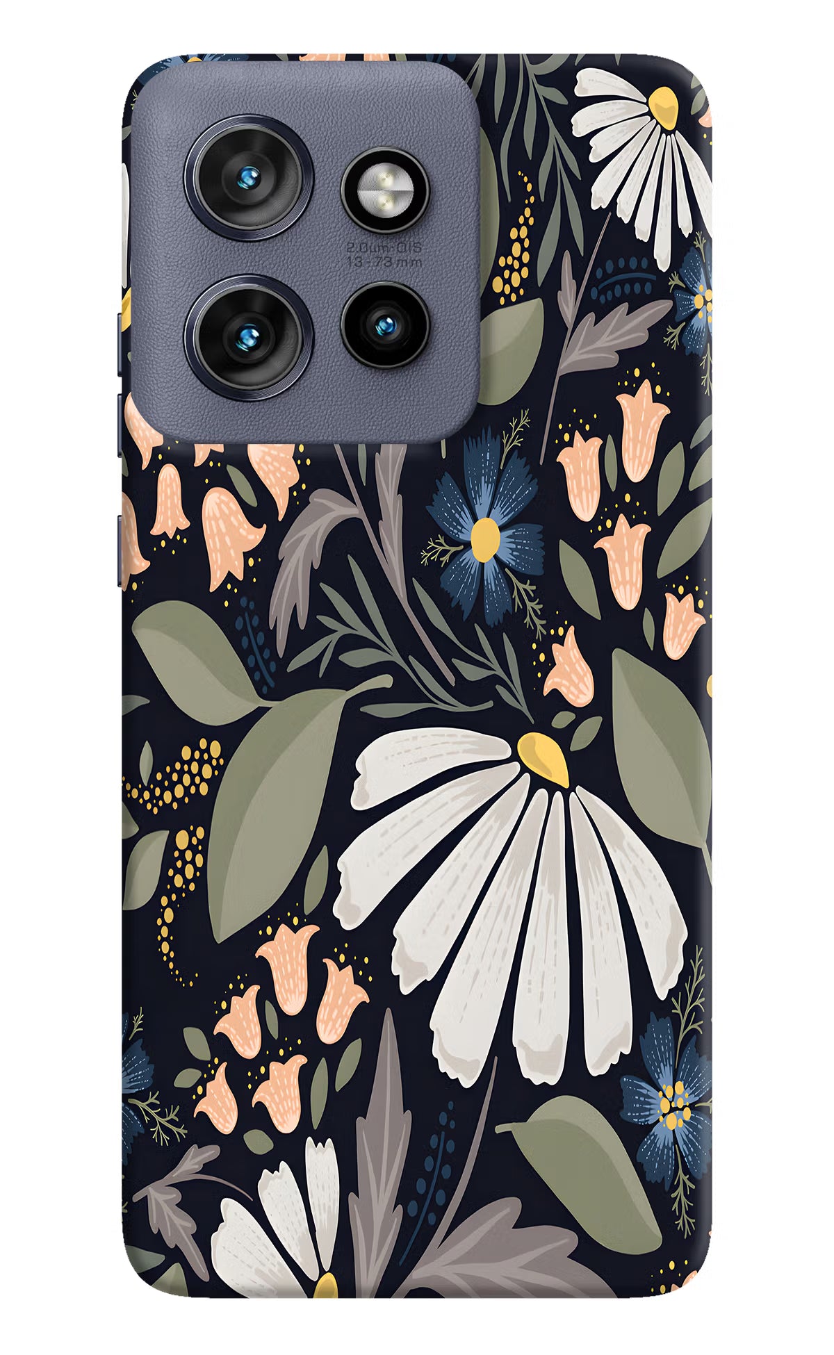Flowers Art Moto Edge 50 Neo Hard Case Back Cover by Casekaro