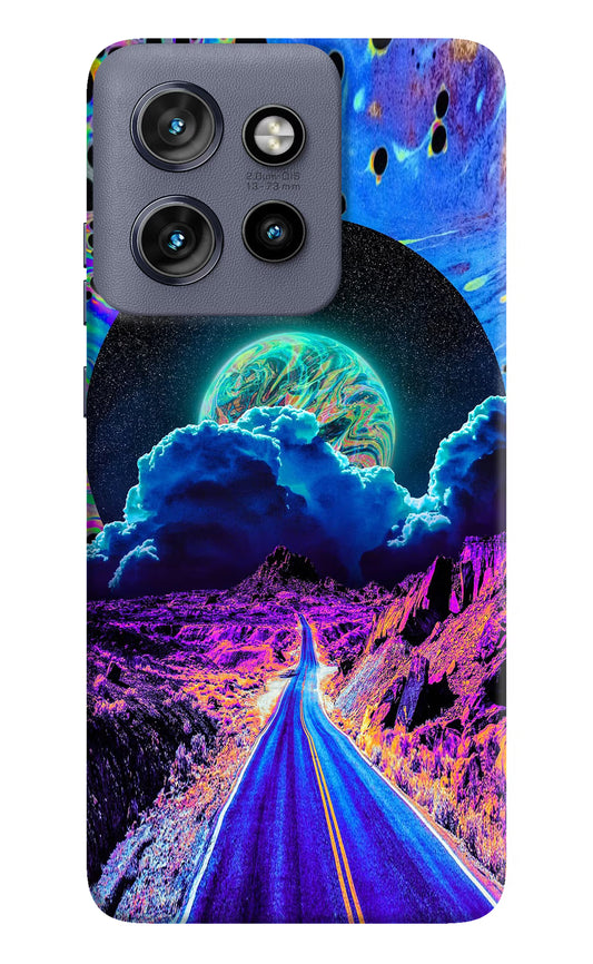Psychedelic Painting Moto Edge 50 Neo Hard Case Back Cover by Casekaro
