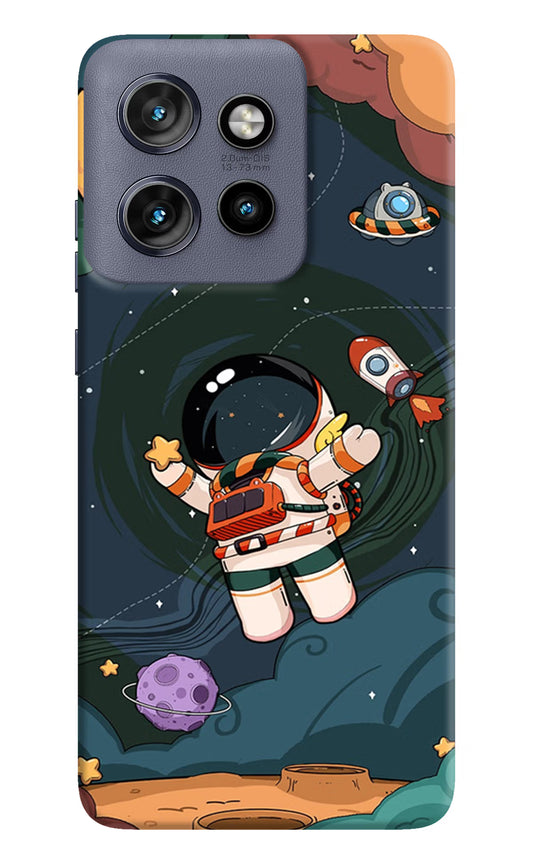 Cartoon Astronaut Moto Edge 50 Neo Hard Case Back Cover by Casekaro