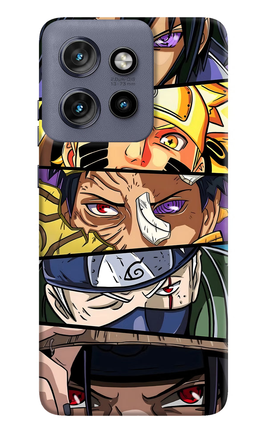Naruto Character Moto Edge 50 Neo Back Cover, Hard case