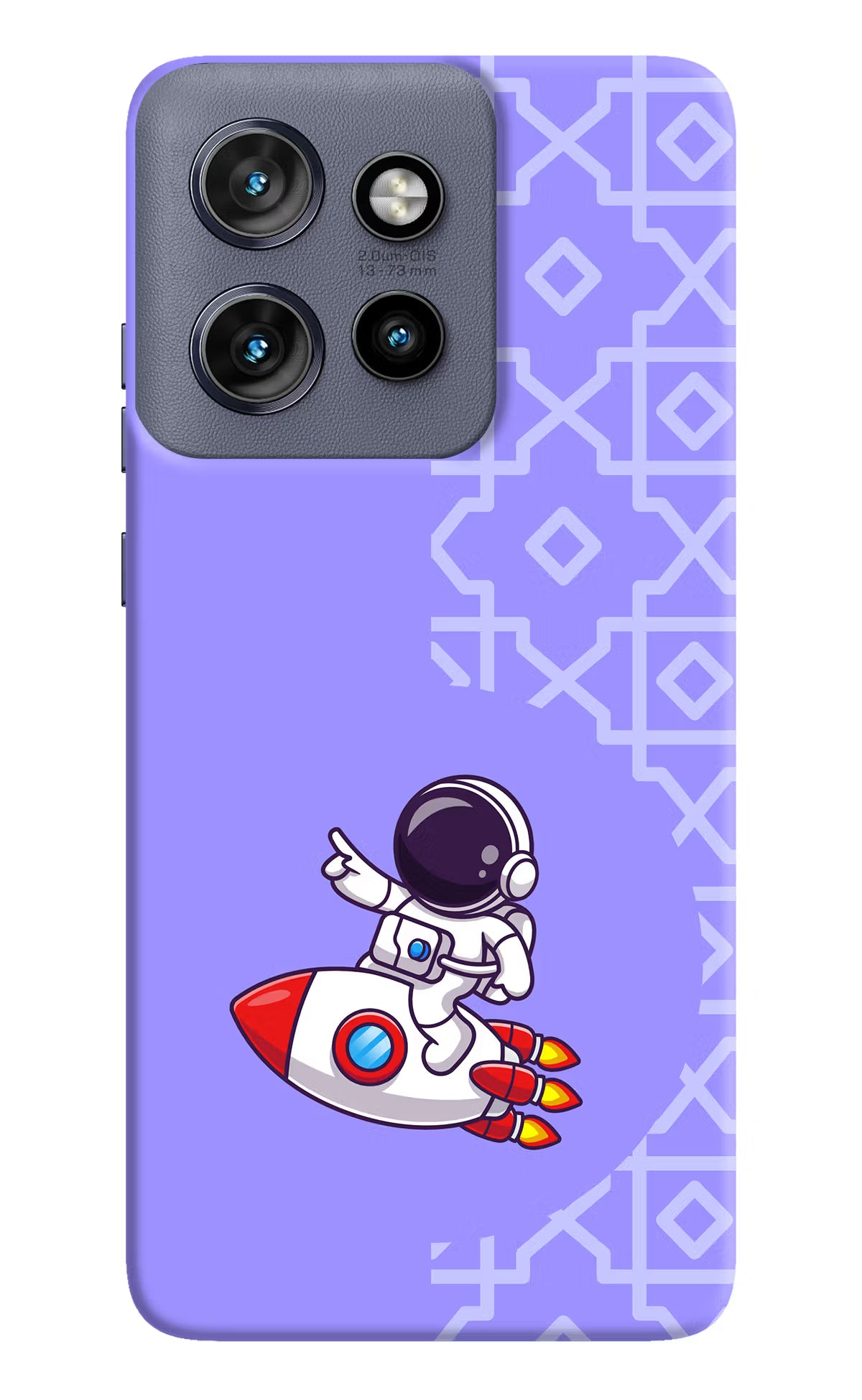 Cute Astronaut Moto Edge 50 Neo Hard Case Back Cover by Casekaro