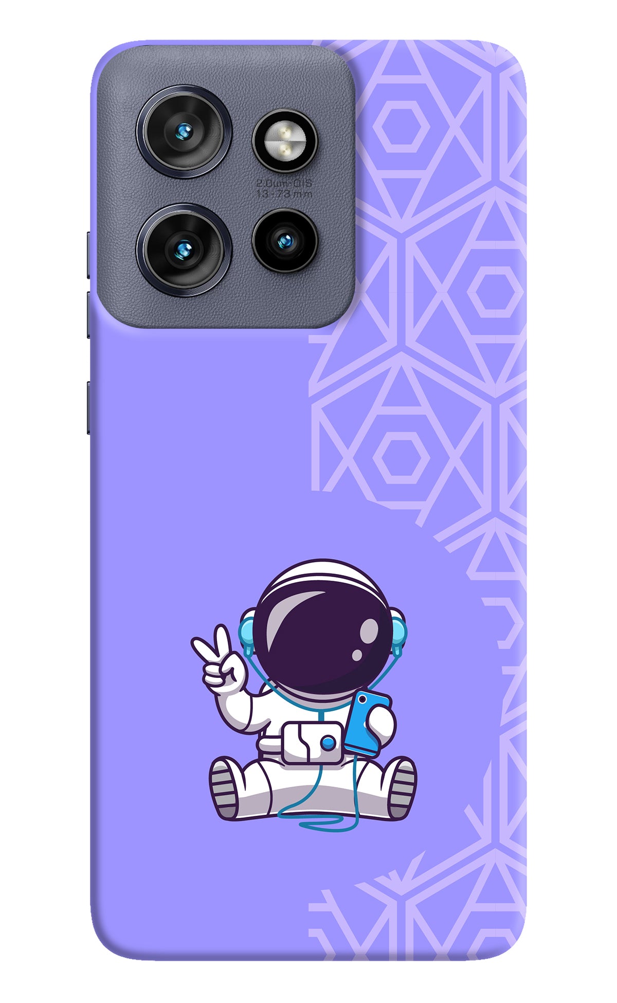 Cute Astronaut Chilling Moto Edge 50 Neo Back Cover