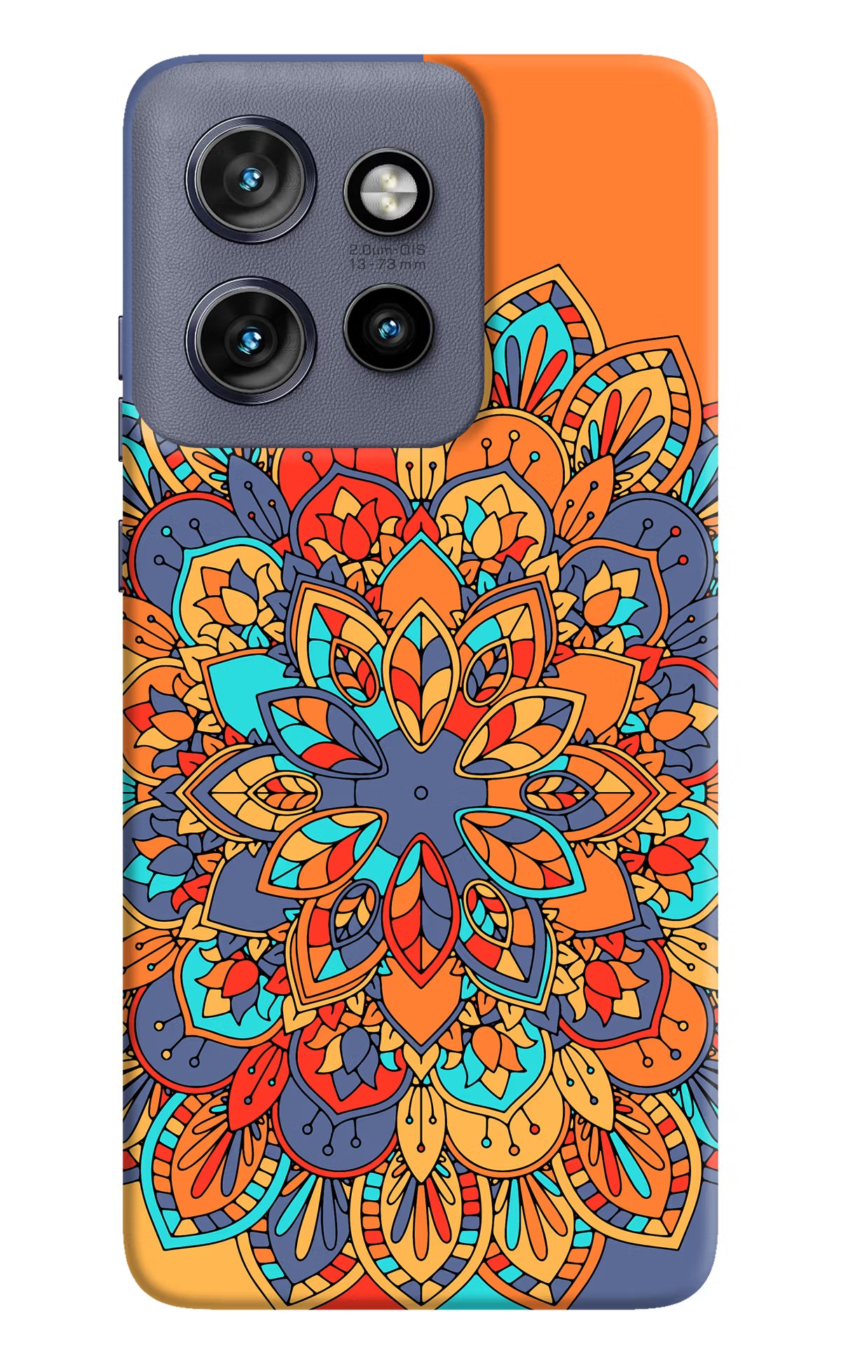 Color Mandala Moto Edge 50 Neo Hard Case Back Cover by Casekaro