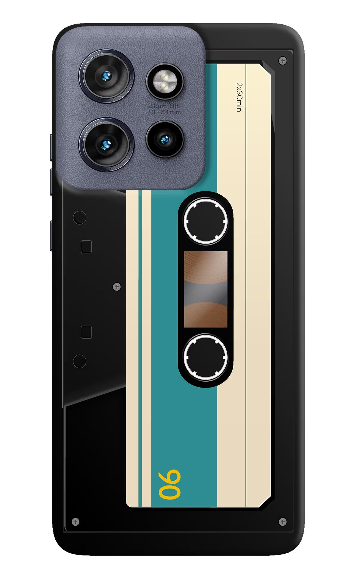 Cassette Moto Edge 50 Neo Hard Case Back Cover by Casekaro