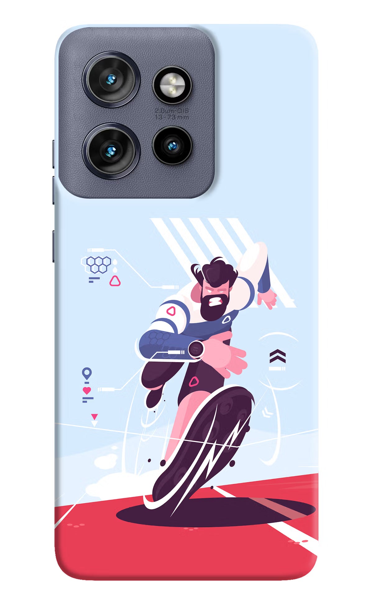 Run Pro Moto Edge 50 Neo Hard Case Back Cover by Casekaro