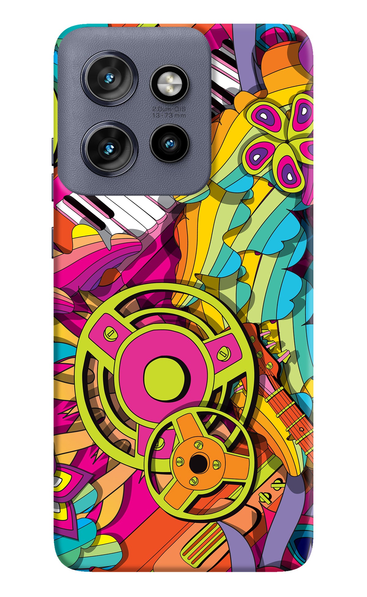 Music Doodle Moto Edge 50 Neo Back Cover