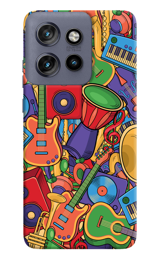 Music Instrument Doodle Moto Edge 50 Neo Back Cover