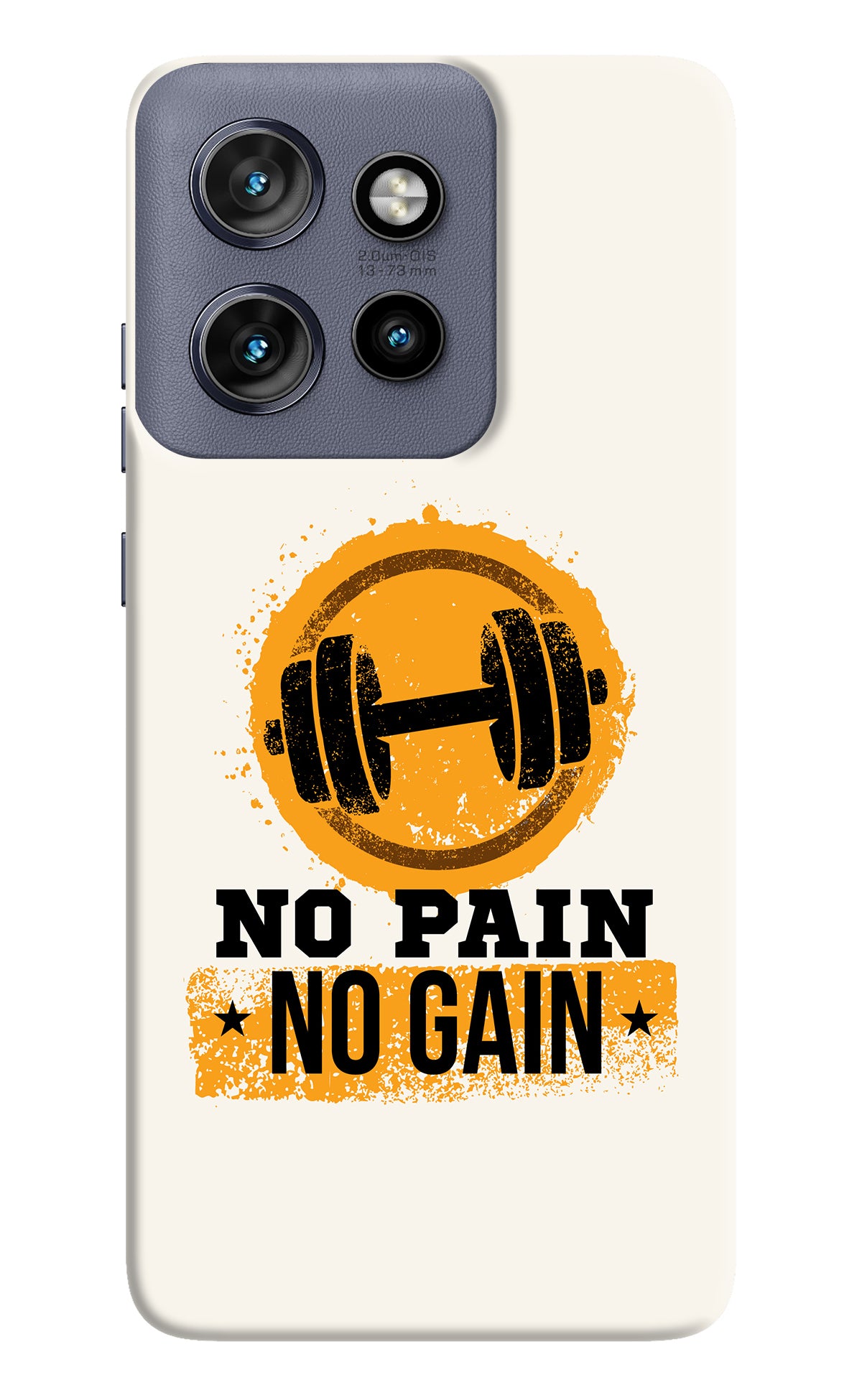 No Pain No Gain Moto Edge 50 Neo Back Cover