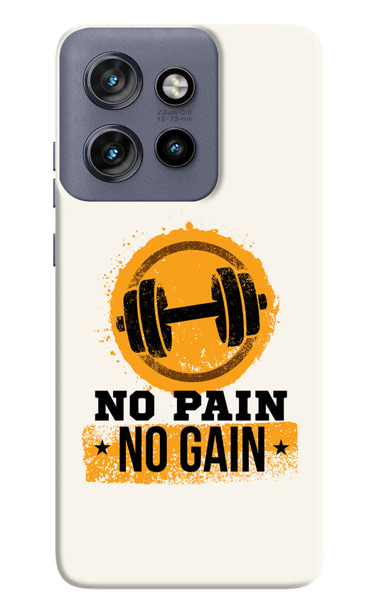 No Pain No Gain Moto Edge 50 Neo Hard Case Back Cover by Casekaro