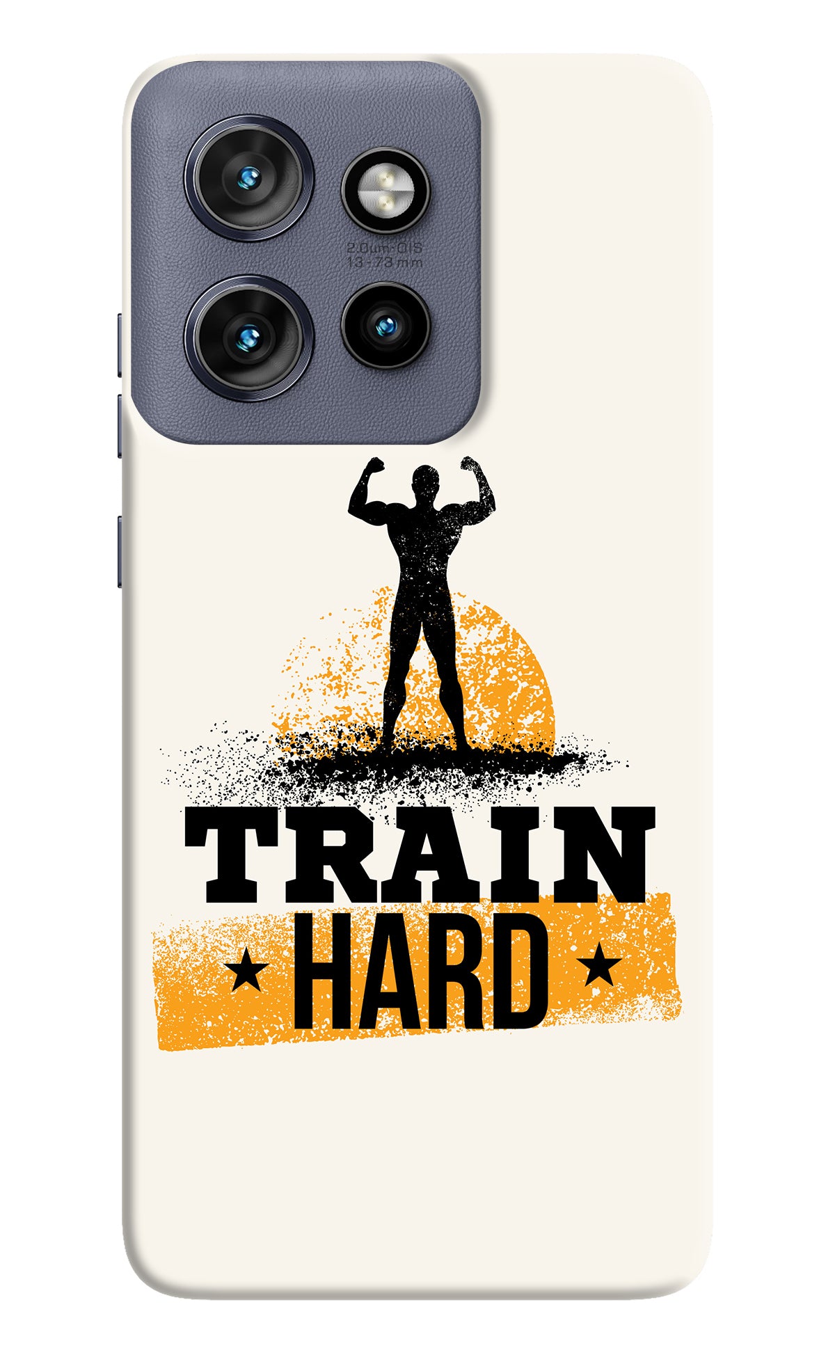 Train Hard Moto Edge 50 Neo Back Cover