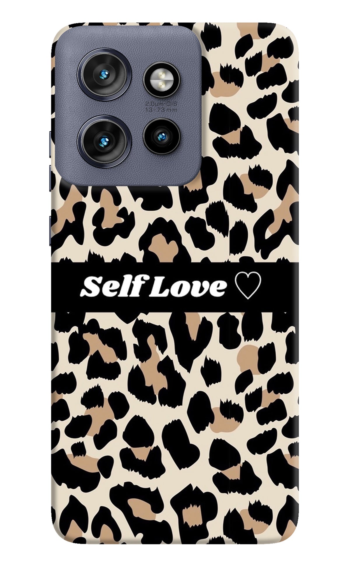 Leopard Print Self Love Moto Edge 50 Neo Back Cover