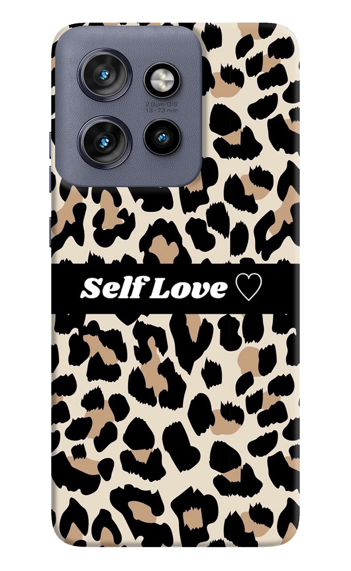 Leopard Print Self Love Moto Edge 50 Neo Hard Case Back Cover by Casekaro