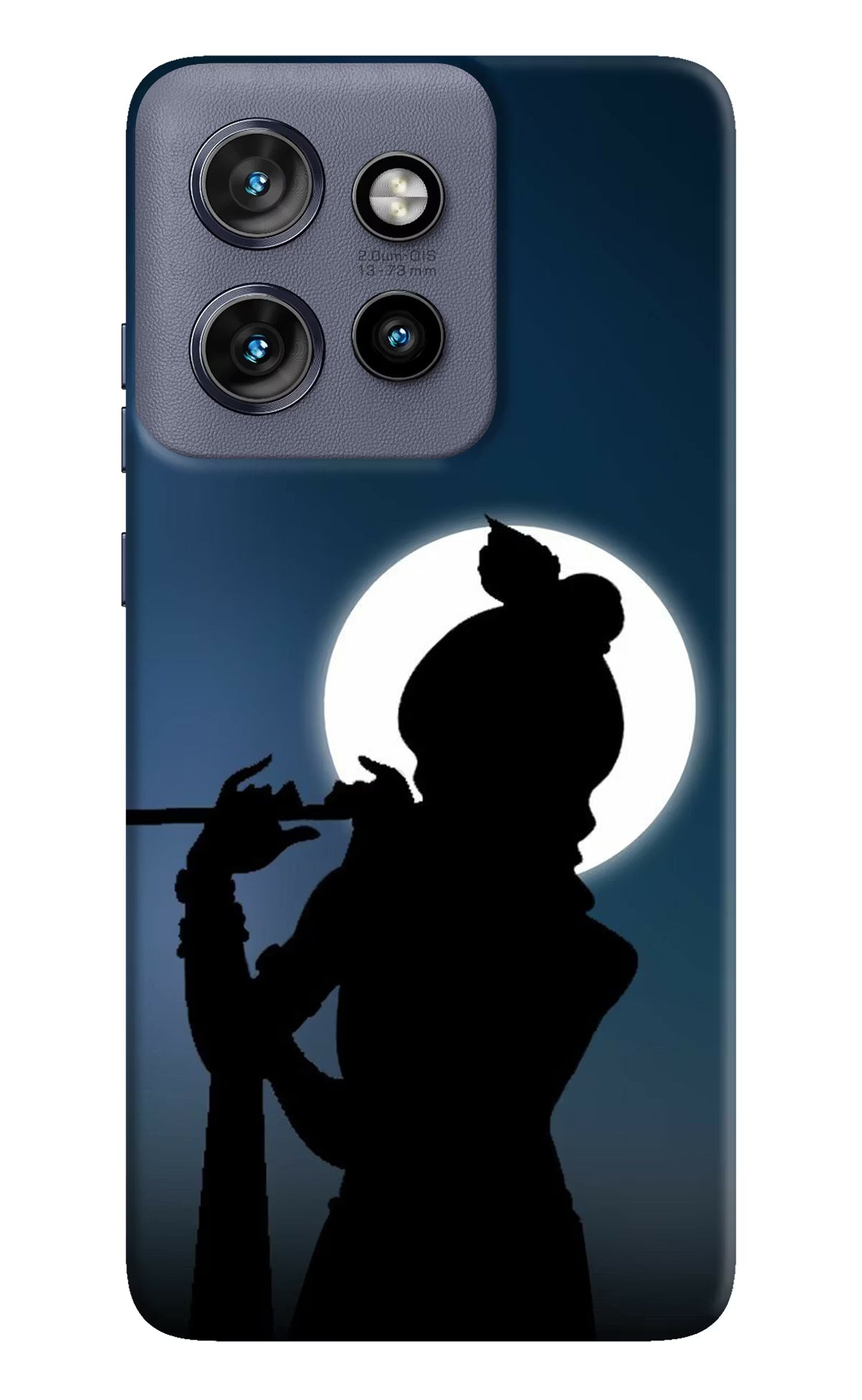 Shri Krishna Silhouette Moto Edge 50 Neo Hard Case Back Cover by Casekaro