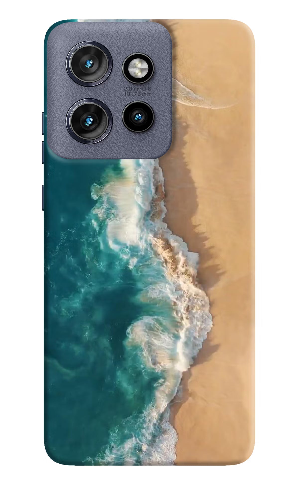 Ocean Beach Moto Edge 50 Neo Hard Case Back Cover by Casekaro